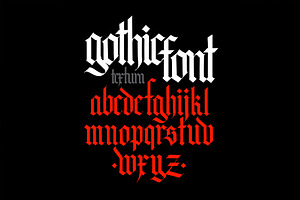 Vector! Gothic Alphabet - 05