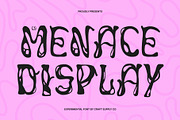 CS Menace – Experimental Font, a Sans Serif Font by Craft Supply Co. (Thumbnail 1 of 8)
