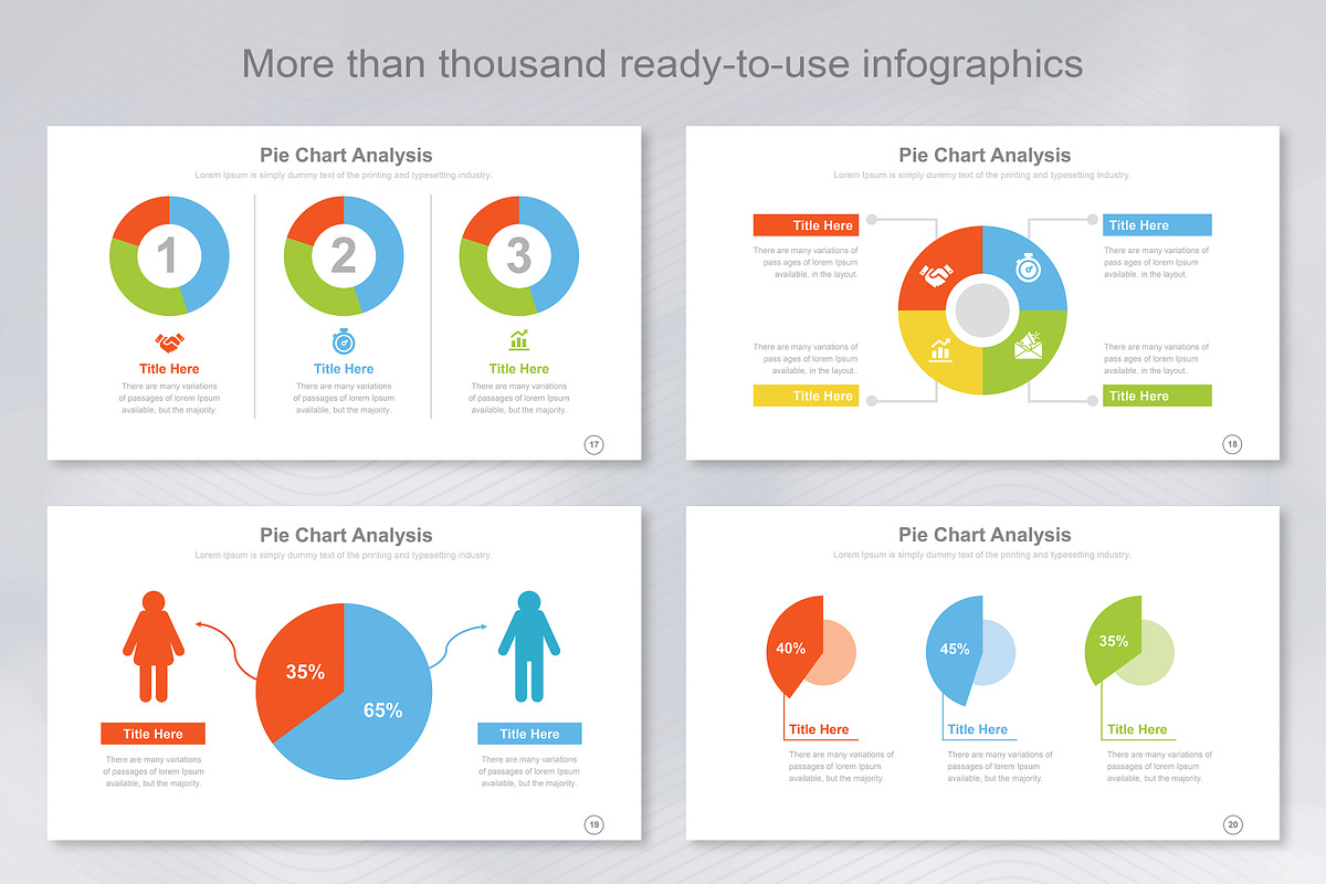 Pie Chart infographic Keynote, a Templates & Theme by Mighty-Slide (Photo 6 of 8)