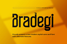 Bradegi || Modern Stylish Sans Serif