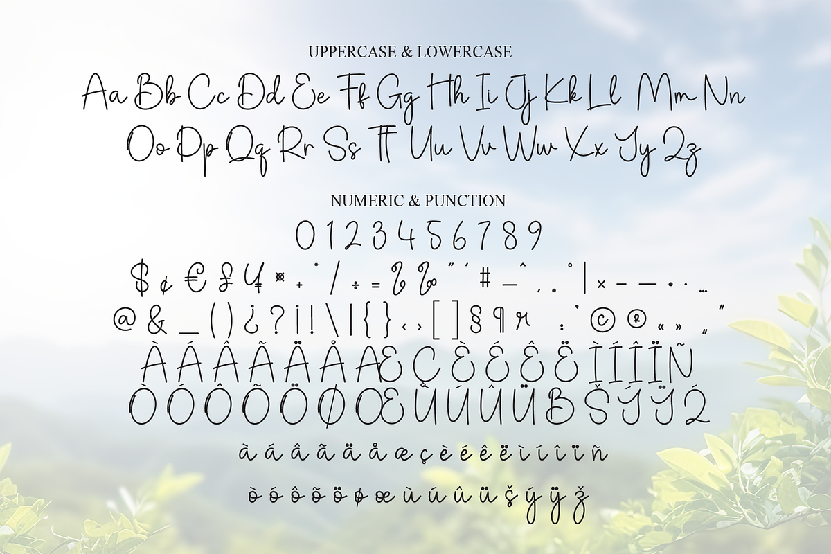 Nature | Script Font, a Handwritten Font by Scratchones (Photo 7 of 9)
