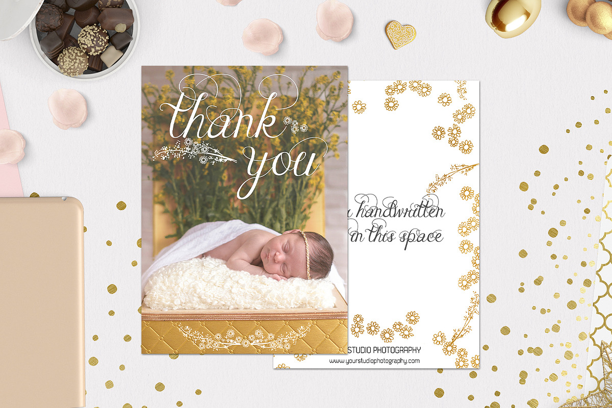 Newborn Thank You | Sleeping Beauty, a Card Template by Sleeklens (Photo 3 of 8)