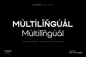 STONER 12 FONTS 50% OFF