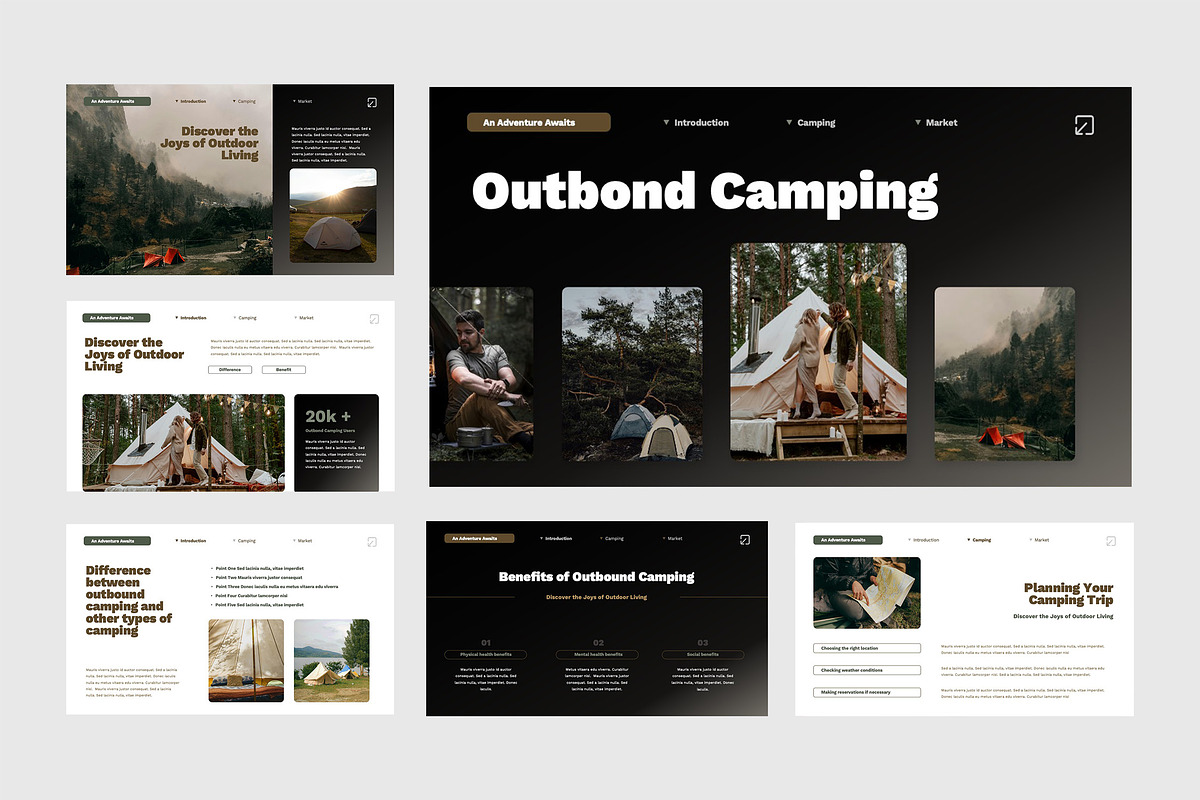 Camping Powerpoint Presentation, a Presentation Template by TMint Creative (Photo 6 of 6)