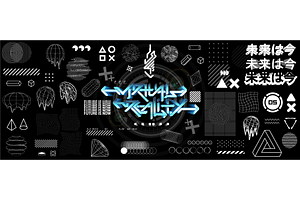 Glitch trendy shapes collection