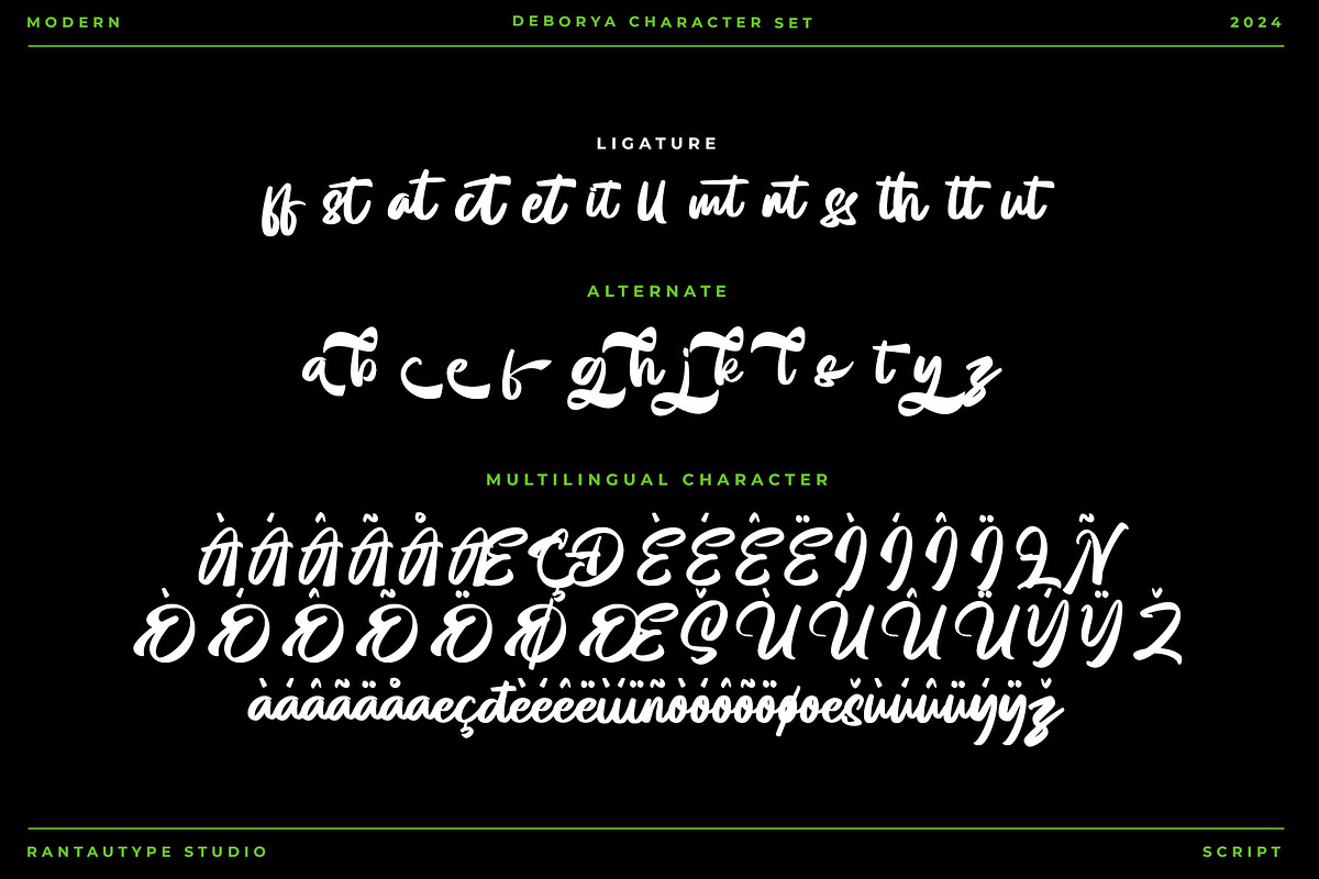 Demorya Bold Script Font, a Script Font by RantautypeStudio (Photo 15 of 15)