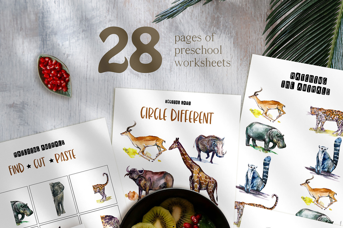 African animals activities for kids, an Animal Illustration by ArtSpotVeronika (Photo 3 of 5)