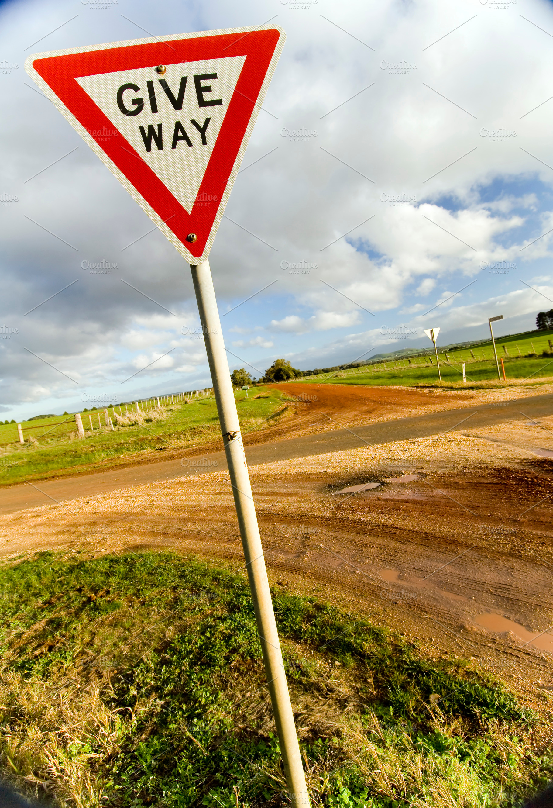 Give Way Sign, a Transportation Photo by THP Creative