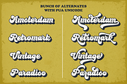 Bratsy Script - Layered Retro Font, a Script Font by figuree studio (Thumbnail 4 of 10)