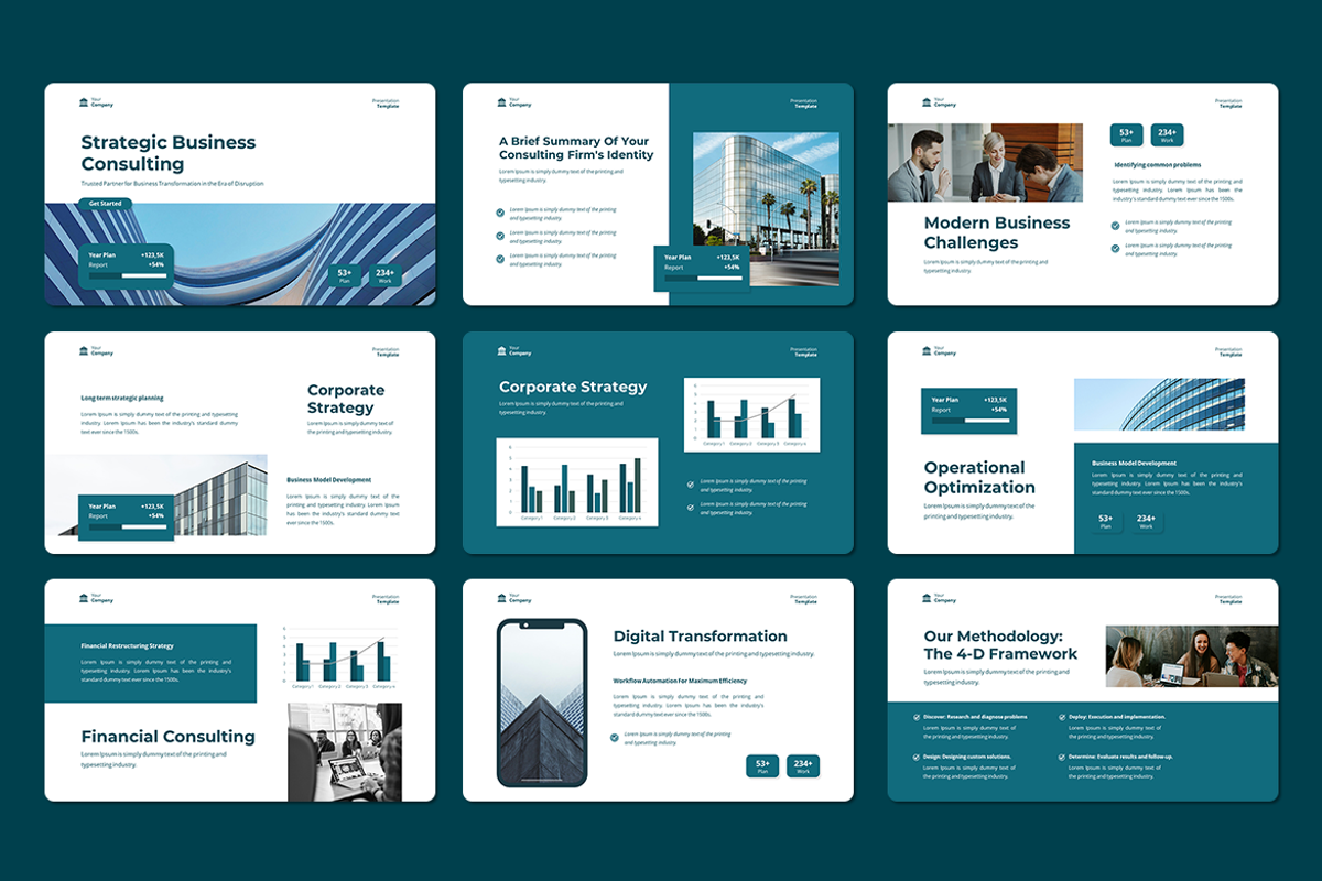 Business Consulting - Keynote, a Presentation Template by Iqsiart Studio (Photo 2 of 3)