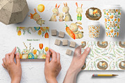 Happy Easter. Watercolor set, a Decorative Illustration by annasokol_ (Thumbnail 5 of 5)