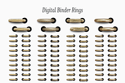 Luxury Gold Digital Binder Rings, an Object Graphic by 3PointsCreative (Thumbnail 3 of 6)
