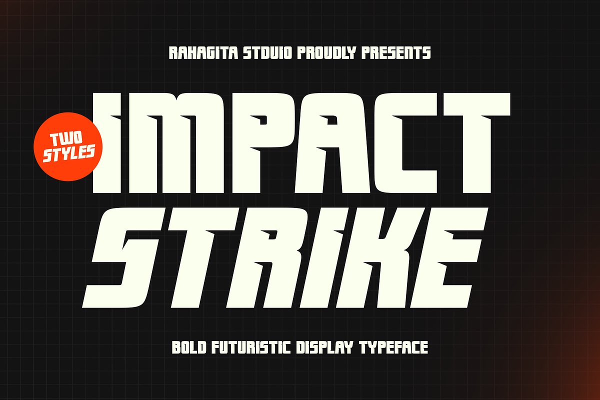 Impact Strike, a Blackletter Font by Rahagita Studio (Photo 1 of 12)