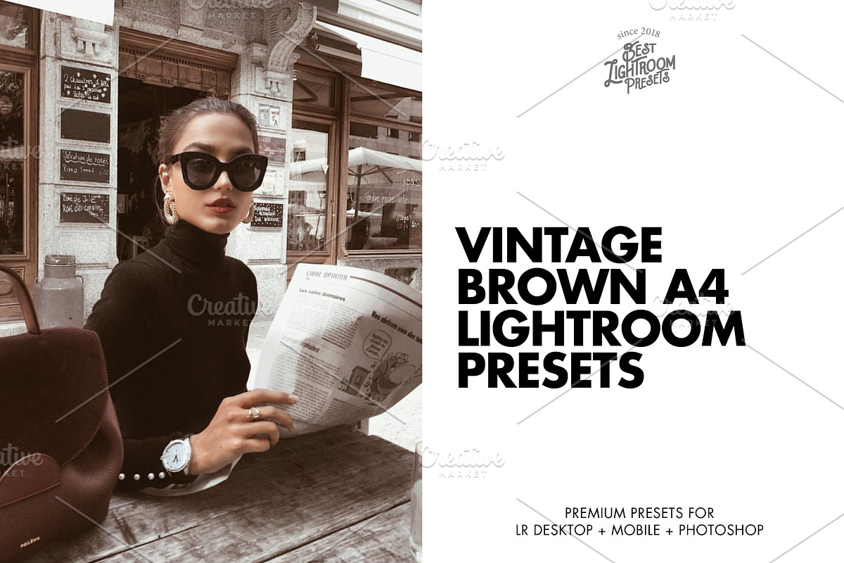 Vintage Lightroom Presets VSCO A4, an Action Add-On by Best Lightroom Presets (Photo 1 of 15)