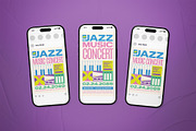 Jazz Music Concert Event Flyer Set, a Flyer Template by The Good Store (Thumbnail 2 of 2)