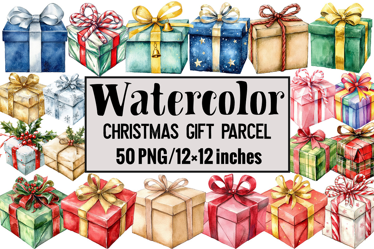 Christmas Gift Parcel, an Illustration by Design Market (Photo 1 of 3)