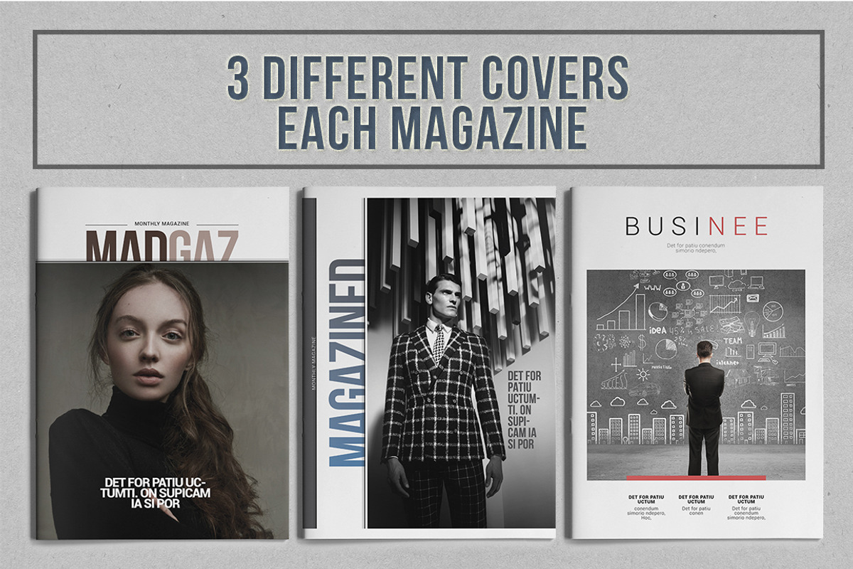 Indesign Magazine Template #5, a Magazine Template by spidergraph (Photo 2 of 8)