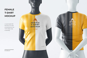 Female T-Shirt Mockup, a Shirt Mockup by zpackcreative
