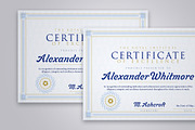 Navy and Gold Certificate Template, a Stationery Template by DesignerCandies (Thumbnail 3 of 4)