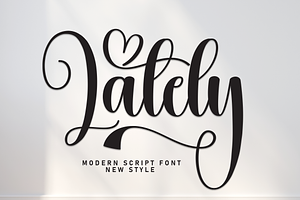 Lately Script Font