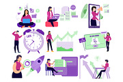 Office Work Vector Illustrations, an Illustration by Vector Portal (Thumbnail 5 of 6)