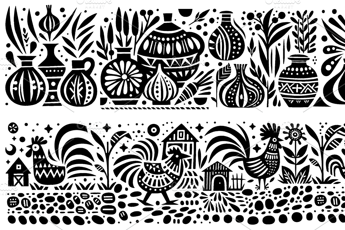 Vintage Gardening Folk Art, a Decorative Illustration by devastd (Photo 21 of 28)