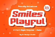 Smiles Playful Font, a Sans Serif Font by QR Design Studio (Thumbnail 1 of 10)