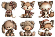 Cute Cartoon-Christmas Clipart Png, an Illustration by Craft Nest (Thumbnail 9 of 11)