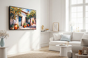 Mediterranean Orange House Art, a Background Graphic by Floraphoria (Thumbnail 7 of 10)