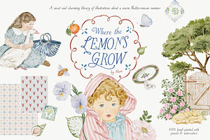 Where the Lemons Grow 400+, a Decorative Illustration by Muse Artist