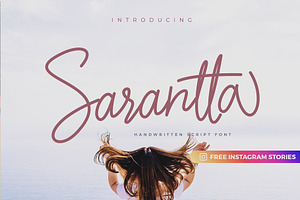 Sarantta | Handwritten Script Font