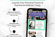 Personal Trainer Canva Website, a Landing Page Template by Digital Content Mix (Thumbnail 6 of 6)