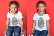 100 Kid's T-Shirt Mock-Up 2018 #22, a Shirt Mockup by Freeman Studio (Thumbnail 66 of 107)
