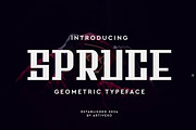 Spruce Geometric Font, a Sans Serif Font by Artiveko (Thumbnail 1 of 4)