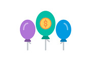 Balloon Flat Icon, a Duotone Icon by Pexelpy (Thumbnail 2 of 3)