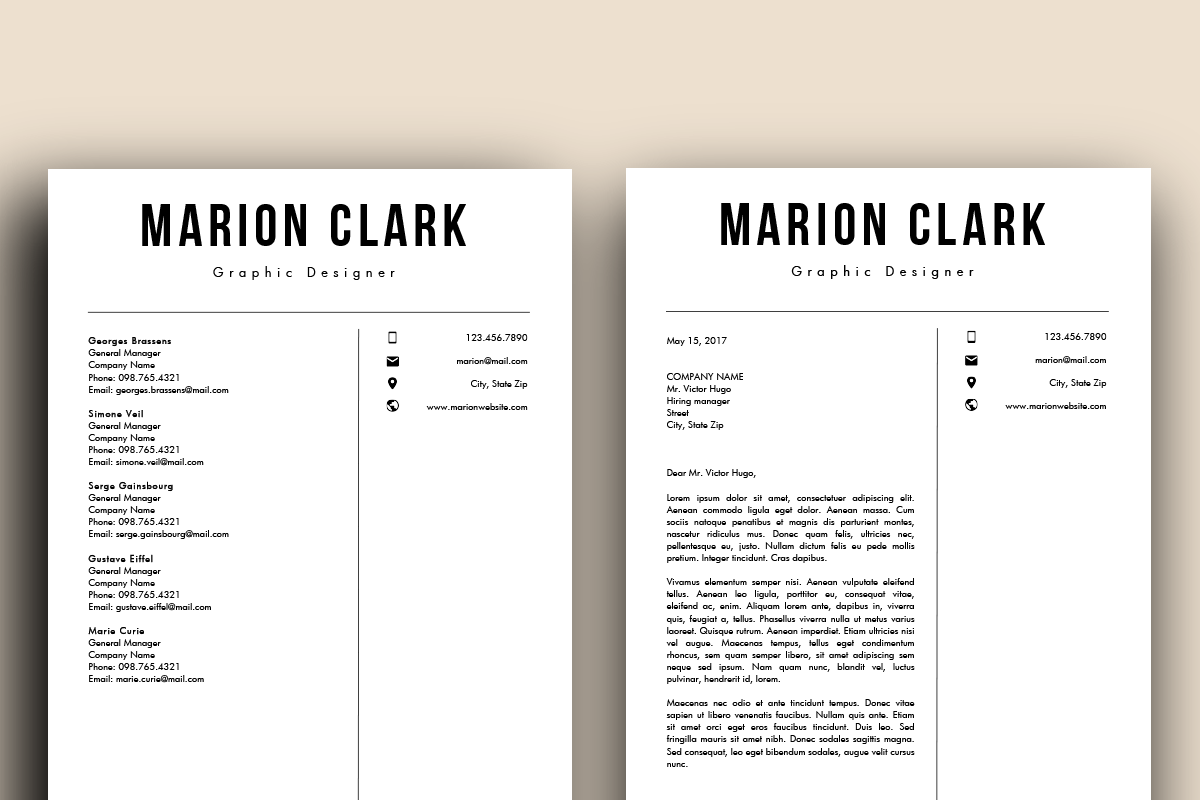 Simple Resume Template (MS Word), a Resume Template by Priiiiiiiiiiiiiint ! (Photo 2 of 2)