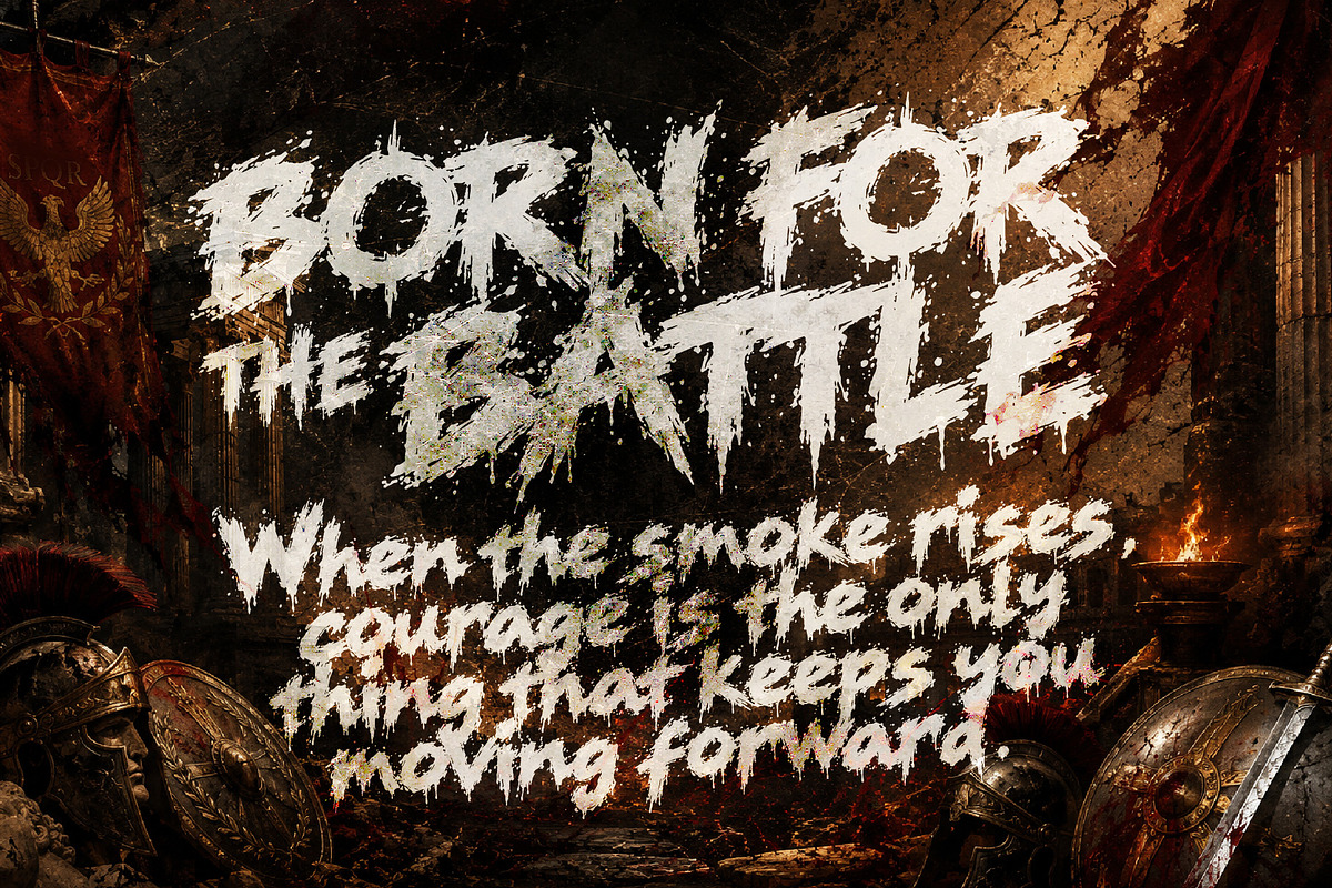 RAVANGE BUSTERS - Bold Grunge Chaos, a Handwritten Font by HypeWorksCo (Photo 3 of 12)
