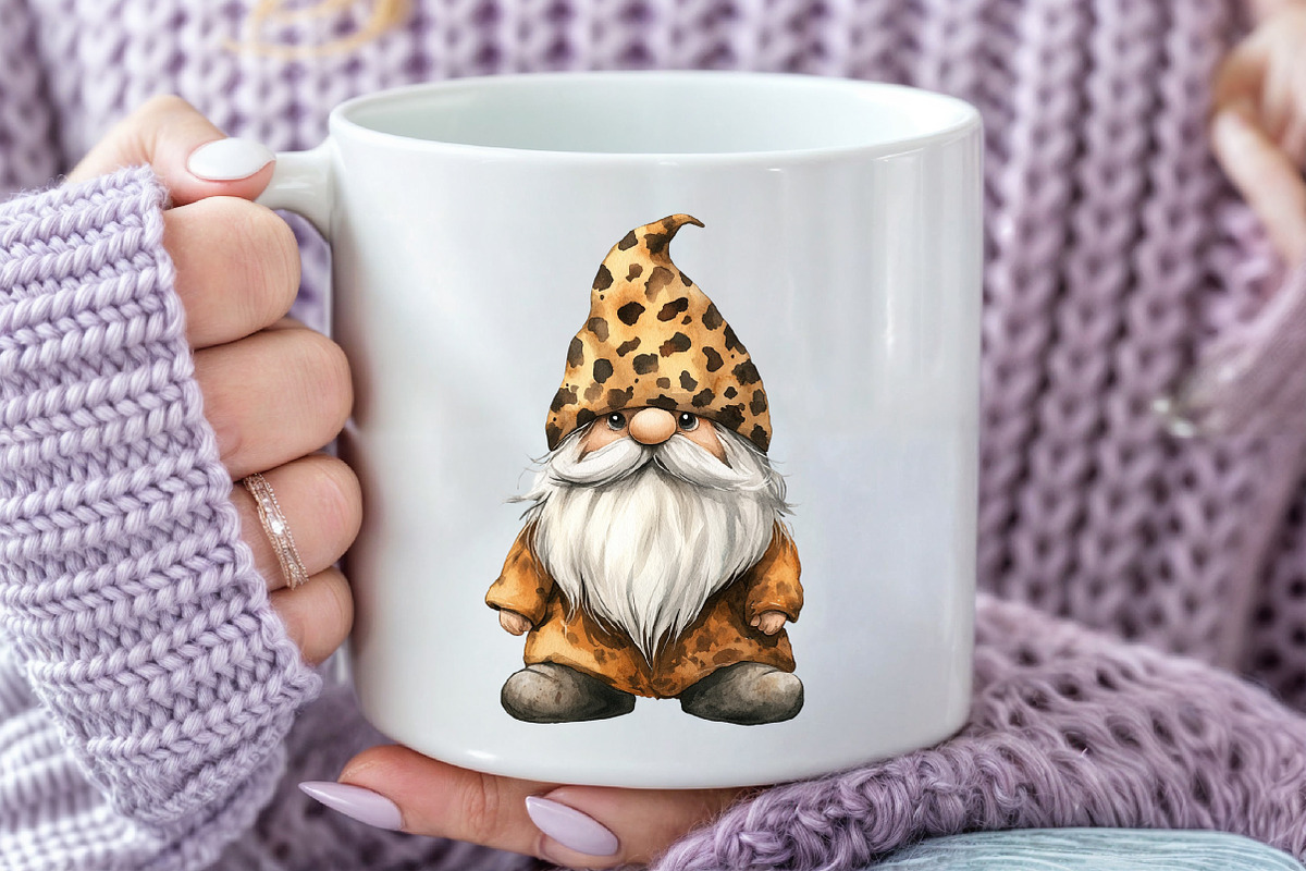 Watercolor Leopard Print Autumn Clip, an Illustration by Pixels.Craft (Photo 6 of 7)