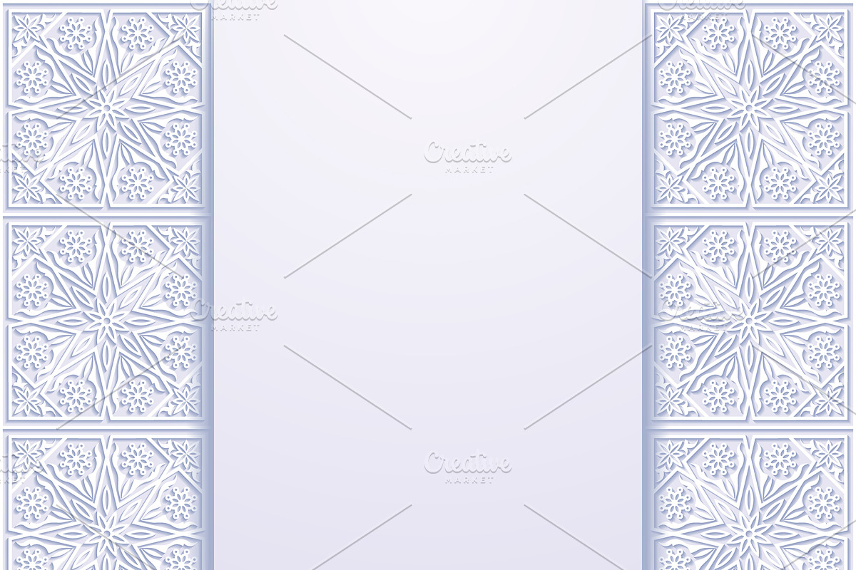 Traditional Floral Backgrounds Set, a Decorative Illustration by Absent A (Photo 3 of 5)