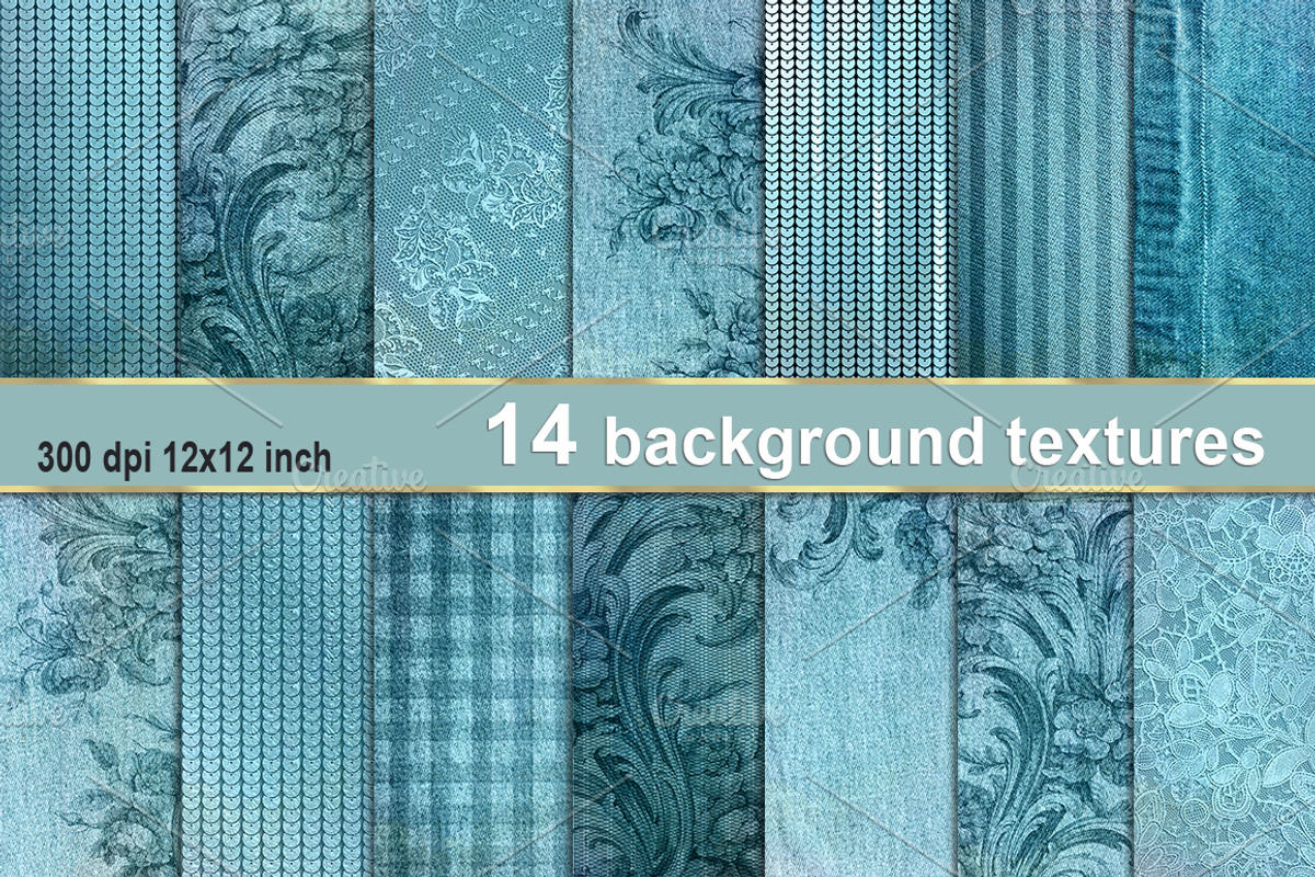 Teal wedding scrapbook paper linen, a Texture Graphic by Area (Photo 7 of 7)