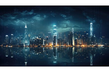 architecture building lights ai, an Architecture Photo by pikepicture