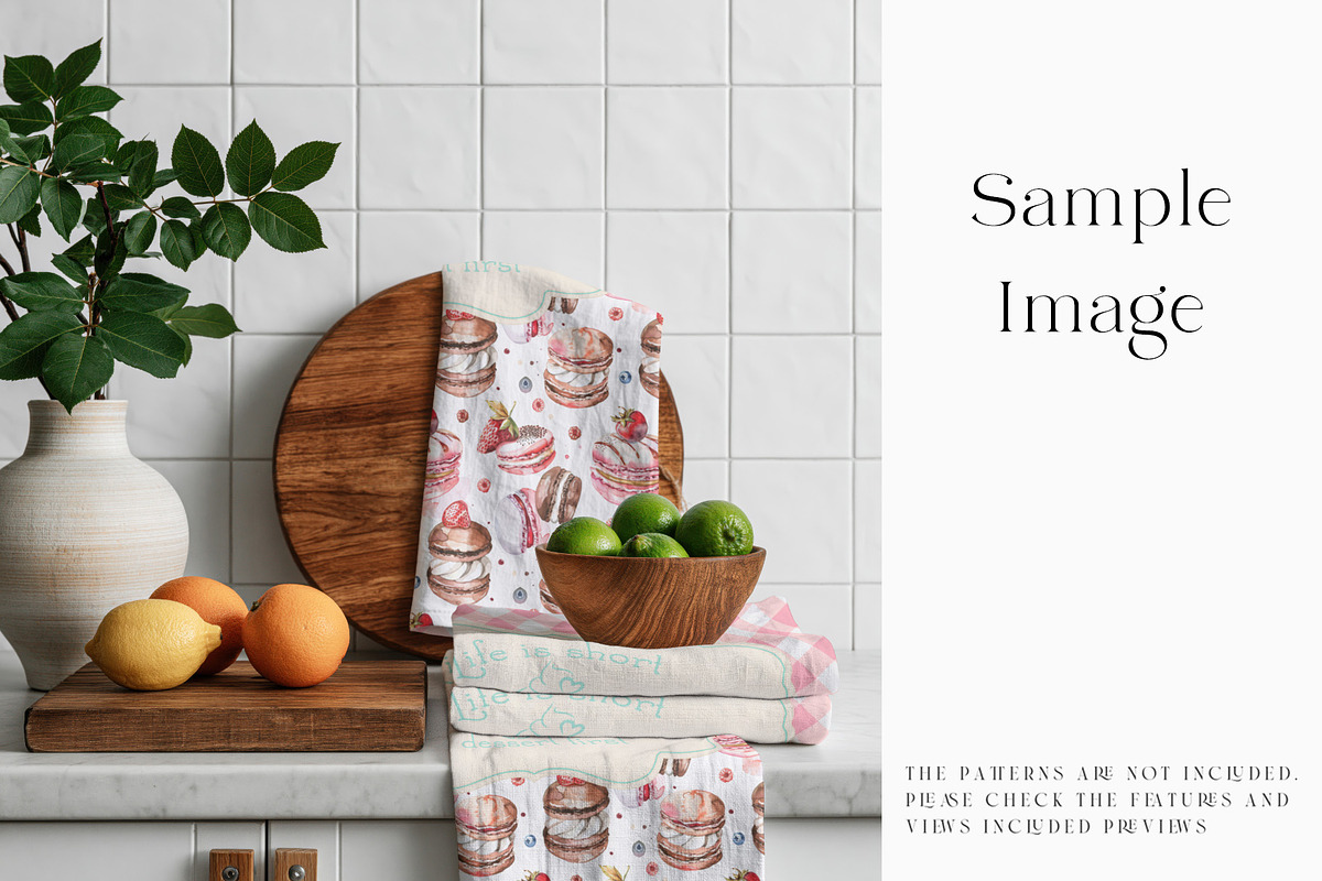 Kitchen Towel Mockups, a Household Mockup by mock-ups (Photo 7 of 15)