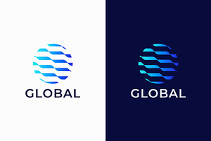 Global Technology Logo, a Branding & Logo Template by Signatoro