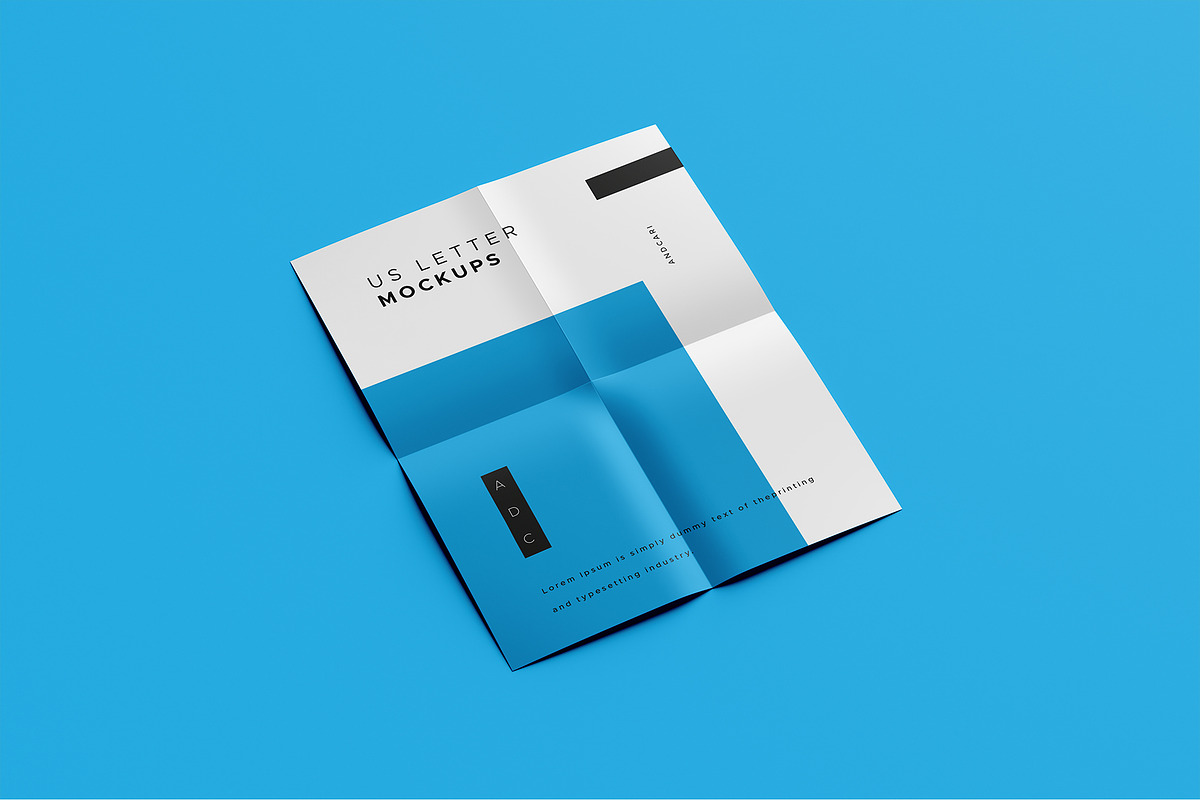 US Letter Flyer Mockup, a Print Template by AlkStudio (Photo 11 of 13)