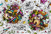 Design & Art Cartoon Doodle Big Pack, a Decorative Illustration by BALABOLKA (Thumbnail 3 of 10)