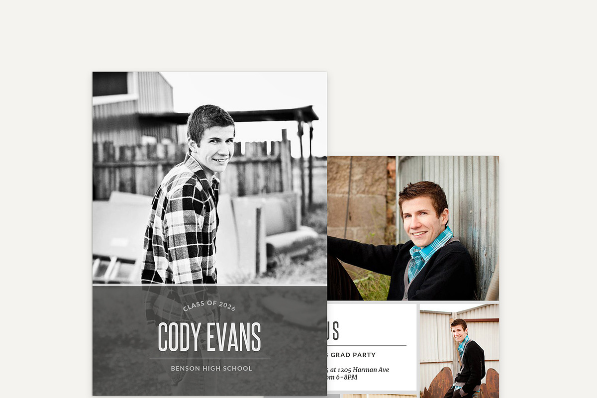 Guys Graduation Card Template - CHA, an Invitation Template by Laurie Cosgrove Design (Photo 6 of 7)