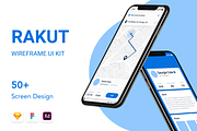 Rakut wireframe kit, a Wireframe Template by flyerittyer (Thumbnail 2 of 6)