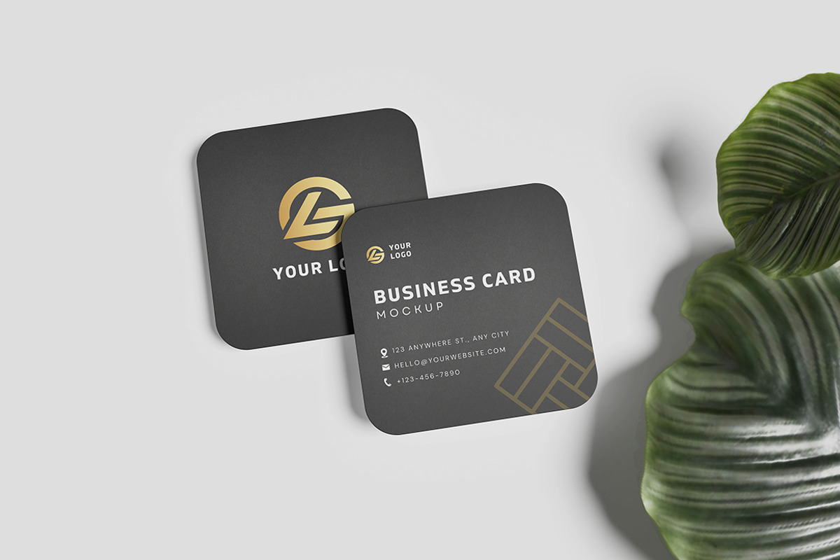 Square Business Card Mockup, a Product Mockup by MrLetters (Photo 5 of 5)