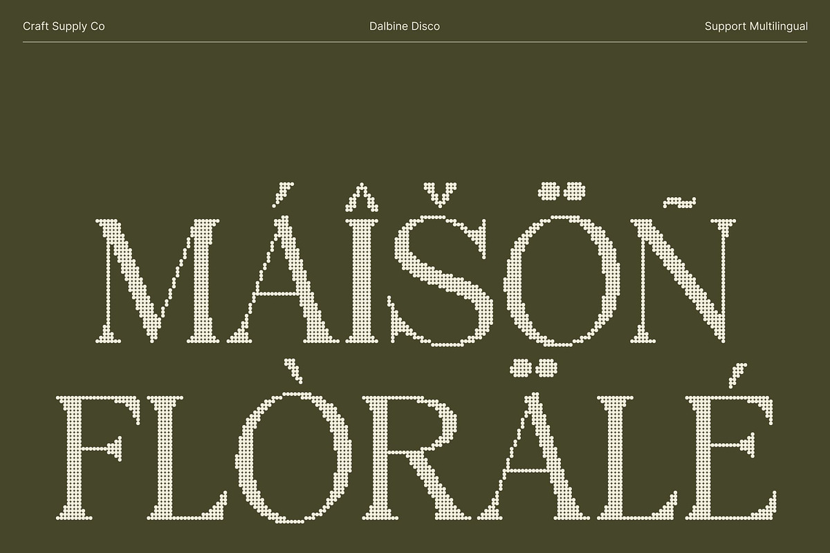 Dalbine Disco, a Serif Font by Craft Supply Co. (Photo 6 of 8)