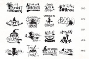 Halloween SVG Quotes Bundle, an Illustration by Dasagani (Thumbnail 1 of 7)